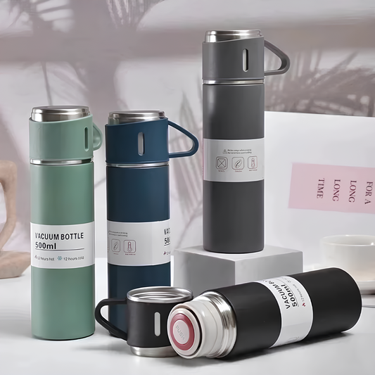 Insulated bottle with cup